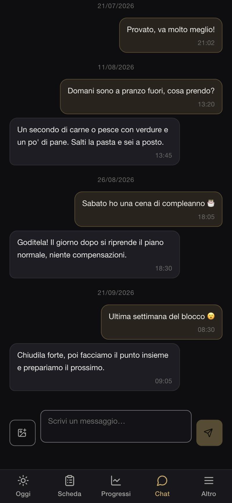 Chat col coach